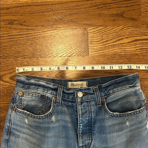 NWOT Madewell low slung baggy jeans size 24 medium wash - Picture 7 of 10